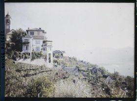 Image représentant Panorama sur Orselina, l'église Saint-Bernard et le lac Majeur