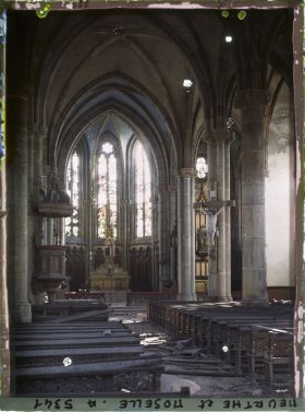Image représentant France, Gerbéviller, Eglise de Gerbéviller, l'intérieur