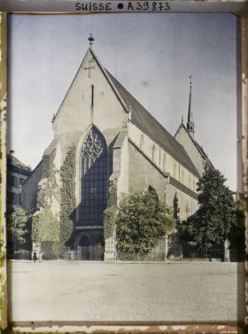 Image représentant L'église des Cordeliers (aujourd'hui le Musée historique) à la Barfüsserplatz