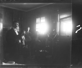 Image représentant L'orchestre des 1eres classes dans la salle du restaurant  "Ritz-Carlton"