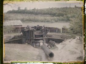 Image représentant Somme, Chuignes, Pièce Allemande à longue portée qui tirait sur Amiens à 40 Kilomètres