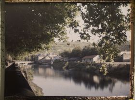 Image représentant France, Figeac, Paysage sur le Celé vue prise le soir