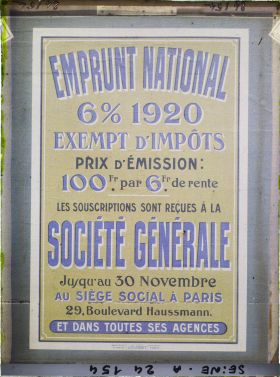 Image représentant Affiche pour l'emprunt national de 1920, Société générale