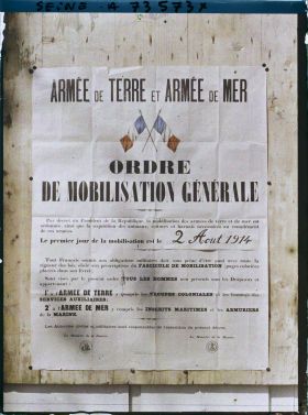 Image représentant Affiche de la mobilisation générale du 2 Août 1914