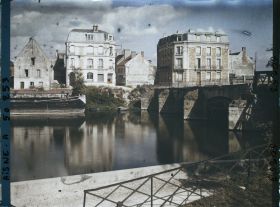 Image représentant France, Soissons, Entrée du Faubg St Vaast et Pont des Anglais