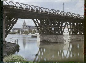 Image représentant France, Pont à Mousson, Le Pont provisoire