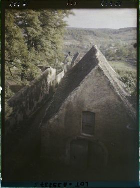 Image représentant France, Gourdon (Lot), Vieille toiture