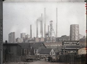 Image représentant Prusse, Essen, Usine de Charbon et Cokerie en activité