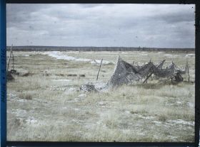 Image représentant France, Mt Muret, Au mont Muret-Panorama; une tranchée creusée dans la Craie