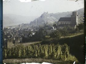 Image représentant Allemagne, Oberwesel, Panorama vers St Martin et le Rhin