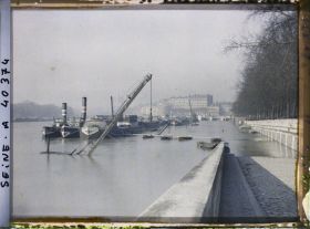 Image représentant La Seine en crue, port Henri IV