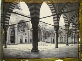 Image représentant Selimiye Camii (Grande Mosquée) : la cour d'entrée (ouest)