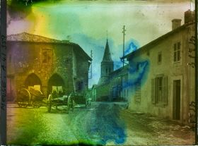 Image représentant France, Vigneulles (Woëvre), Rue du Village vers l'Eglise et le Corps de Garde