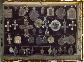 Image représentant Turquie, Mont Athos, Vatopédi, Le sablier de la Vierge (ensemble de bijoux byzantins)