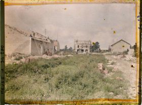 Image représentant France, Fresnes en Woëvre, Reconstruction rue de Metz