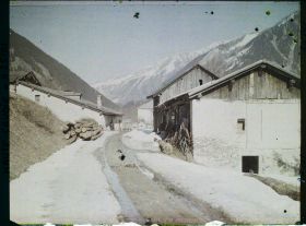 Image représentant France Les Alpes, Praz, Vallée de Chamonix, Un Coin du Village des Praz