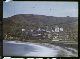 Image représentant Mont Athos, Vatopédi, Le Monastère vu de la mer