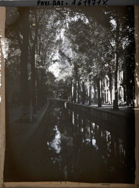 Image représentant Hollande, Delft, Quai et Canal