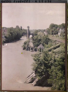 Image représentant France , Orthez, Panorama s/ le Gave