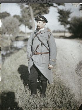Image représentant L'officier d'équipage Le Feuillie, un des héros de Drie Grachten dans les Flandres