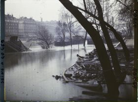 Image représentant La crue de la Seine, du quai de l'Hôtel-de-Ville au quai aux Fleurs