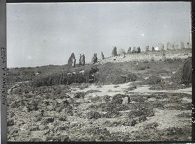 Image représentant Les cromlechs d'Er Lannic à marée basse