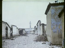 Image représentant Turquie, Magnesie, Rue et maisons incendiées