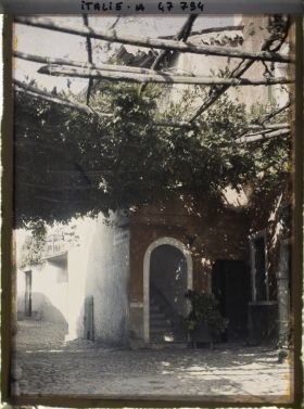 Image représentant Rue couverte de vignes sur l'île des Pêcheurs (isola dei Pescatori)