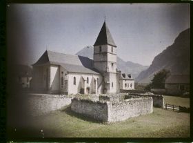 Image représentant France , Bielle, L'Eglise de Bielle