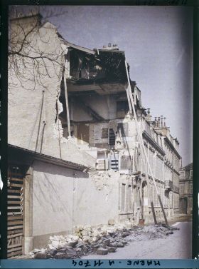 Image représentant France, Reims, Maison en ruines rue Charleville