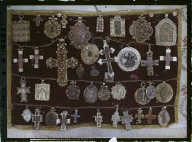 Image représentant Turquie, Mont Athos, Vatopédi, Le sablier de la Vierge (ensemble de bijoux byzantins) même sujet