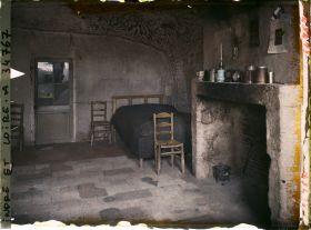 Image représentant Chambre à coucher dans une habitation troglodyte