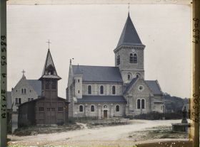 Image représentant France, Margival, Nouvelle Eglise et Eglise provisoire