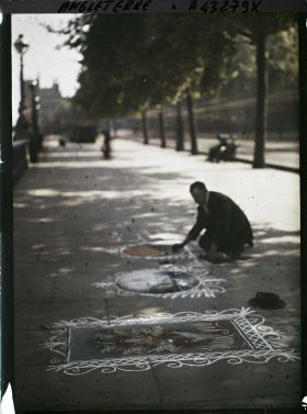 Image représentant Un pastelliste le long des quais