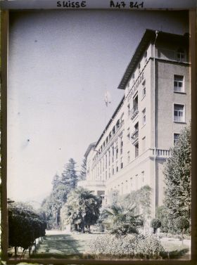 Image représentant Accords de Locarno, l'Hôtel Esplanade où réside la délégation allemande