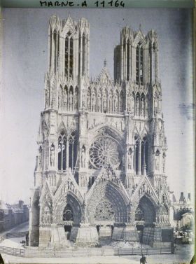 Image représentant La façade de Notre-Dame de Reims