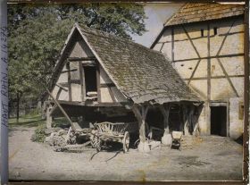 Image représentant Vieille grange alsacienne près du moulin