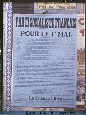 Image représentant Affiche du Parti socialiste français pour le 1er mai