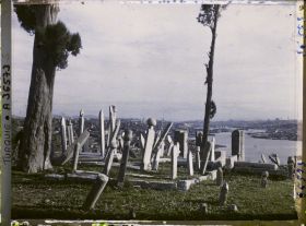 Image représentant La Corne d'Or, depuis le cimetière d'Eyüp