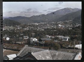 Image représentant Panorama de la ville en direction du nord-ouest depuis la terrasse de l'hôtel Miyako