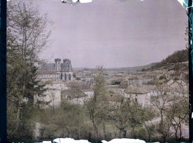 Image représentant France, St Mihiel, Panorama vers l'Eglise St Michel