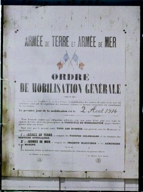 Image représentant Affiche de la mobilisation générale du 2 Août 1914