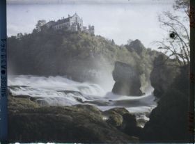 Image représentant Les chutes du Rhin et le château de Laufen