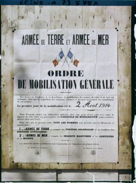 Image représentant Affiche de la mobilisation générale du 2 Août 1914
