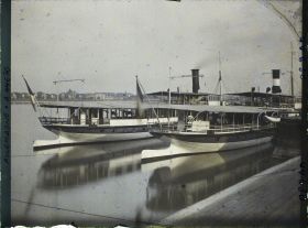 Image représentant Allemagne, Mayence, Flotille du Rhin, le "Hoche" et le Kleber