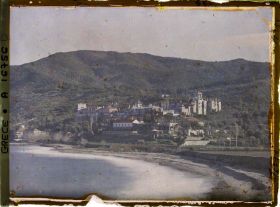 Image représentant Mont Athos, Vatopédi, Le Monastère vu de la mer
