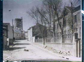 Image représentant France, Thiaucourt, Grande rue et Eglise en Reconstruction