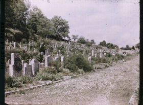 Image représentant France, St Mihiel, Vue d'ensemble du Cimetière Allemand ( 6000 Tombes)