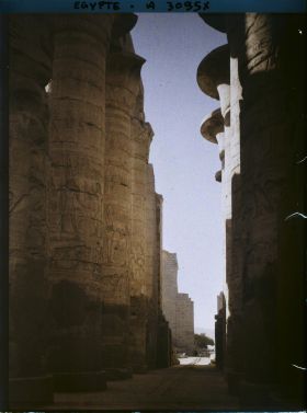 Image représentant Colonnade de la grande salle hypostyle du temple d'Amon Râ