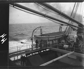 Image représentant Vue de l'entrepont, vers l'arrière du bâteau